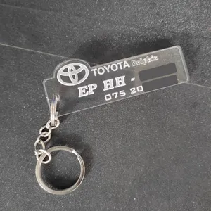 Customized Acrylic Vehicle Number & Model Key Tags With Your Phone Number, Personalized Acrylic Key Tags, Three layer Key Chain, Key Chain.