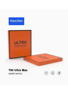 Haino Teko Germany Smart Watch Ultra Max T94 with Four Set Strap and Wireless Charger for Men's and Boys