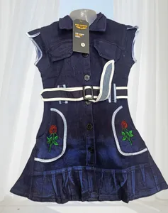 Girls’ Denim Frock – Stylish & Durable (Age 4 to 6)