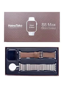 Haino Teko Germany Smart Watch S8 Max with Two Set Strap And Wireless Charger for Men's and Women's