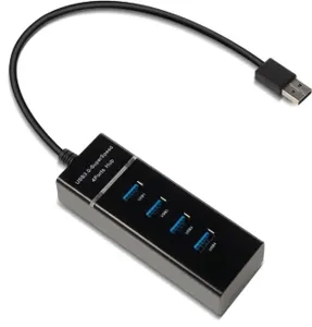 Usb Hub 3.0 Pc Adapter Splitter Speed Laptop Port High 4-Port for Desktop PC Laptop MacBook Notebook Windows Multi Switch Power Cable