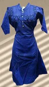 Long Denim Top – 38" Length | Denim Material | Sizes M & L