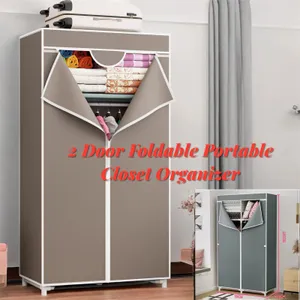 2 Door Foldable Portable Closet Organizer