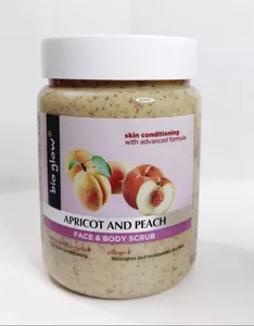 Bio glow apricot and peach face and body scrub 500g