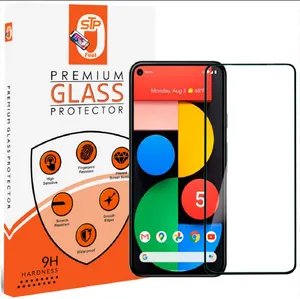 9H Full Glue Edge to Edge Full Cover Tempered Glass Screen Protector for Google Pixel 5
