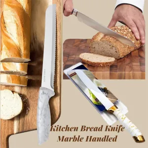 Bread Knife Marble Handle