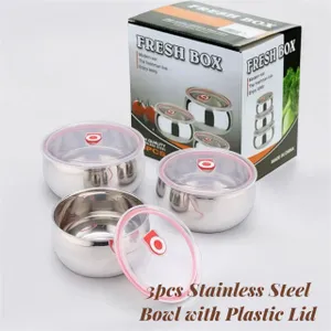 3pcs Stainless Steel Container Set