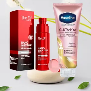 The Elf Nano White Dose – Premium White Plus + Vaseline Gluta-Hya Serum Burst Lotion – Smooth Radiance pack-thanushiya