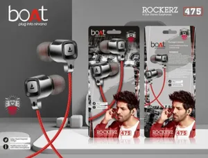 Boat Rockerz 475 Headset Earphones with Mic Compatible with All Mobile and Tablet
