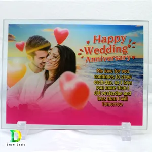 Customized Glass Gift With Your Photo For Happy anniversary gift Birthday Gift wedding gift lover gift valentine gift