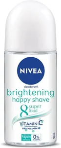 Nivea Women's Antiperspirant Deodorant Roll On Brightening Happy Shave 1.7 fl oz (50 ml)